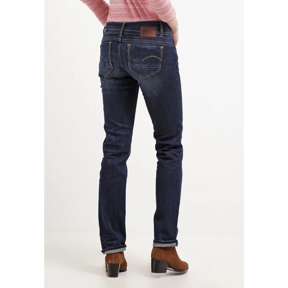 G Star Midge Saddle Mid Straight Leg Jeans Black Womens Size 26x32 - Picture 10 of 10